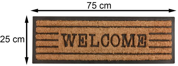 Venkovní rohožka Welcome Line, 75x25 cm