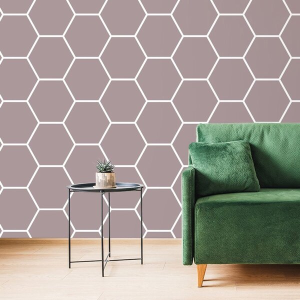 Tapeta moderní hexagon vzor