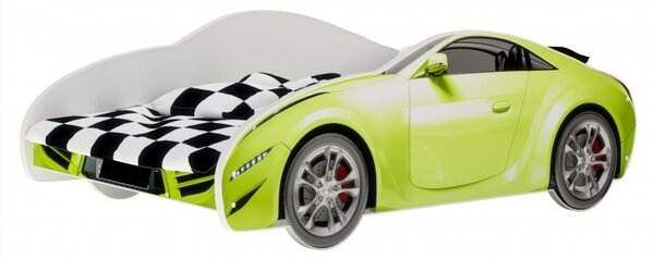 Nellys Dětská postel Super Car - zelená, 160 x 80 cm