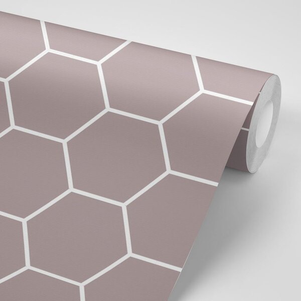 Tapeta moderní hexagon vzor