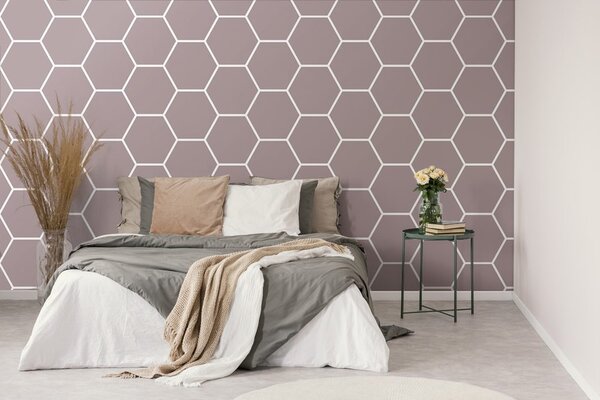 Tapeta moderní hexagon vzor
