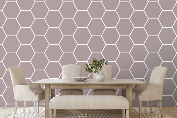 Tapeta moderní hexagon vzor