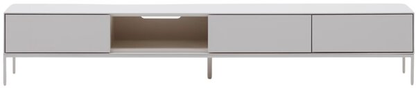 Bílý lakovaný TV stolek Kave Home Vedrana 195 x 40 cm