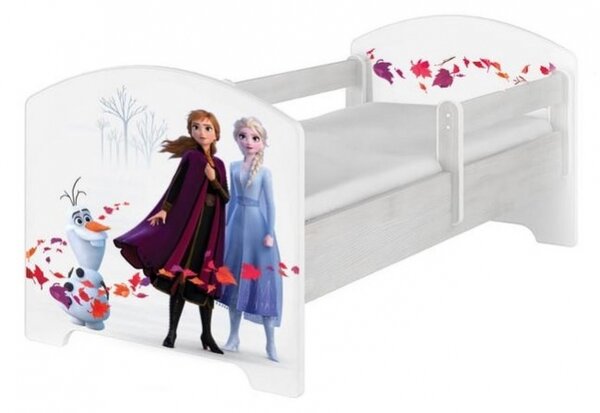 BabyBoo Dětská postel 140 x 70cm Disney - Frozen, bílá, norská sosna
