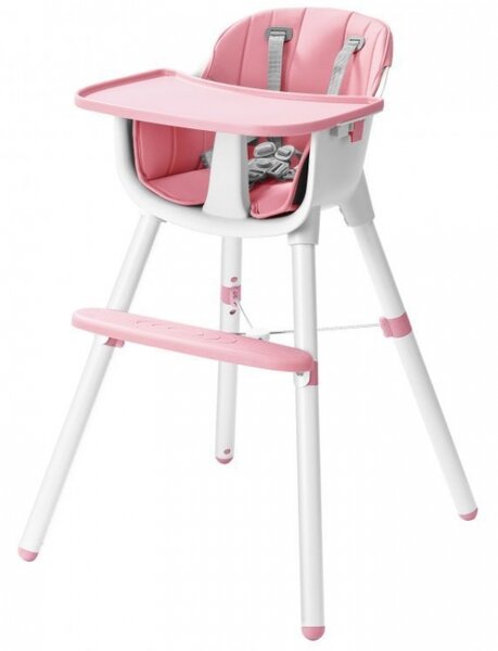 Jídelní židlička 2v1 Eco Toys - růžová
