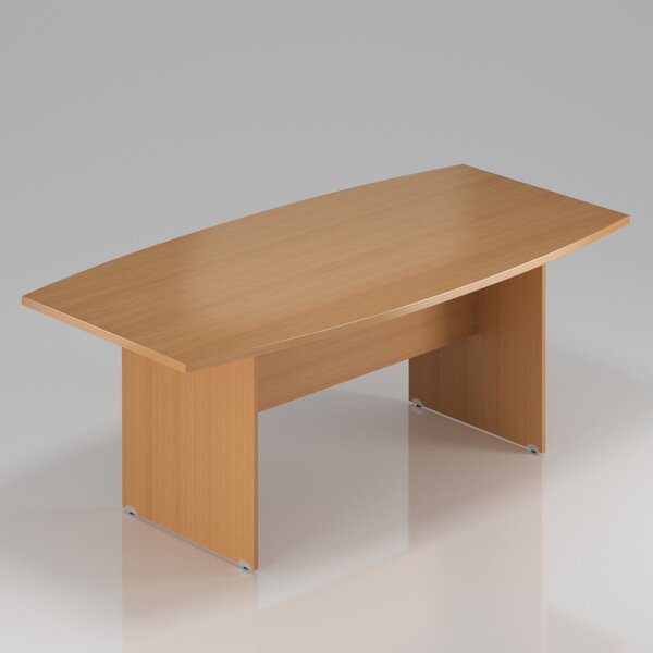 NABYTEK-DESIGNOVY.CZ - Konferenční stůl KOMFORT, dřevěná podnož, 200×100×76 cm, buk – SKA33 11