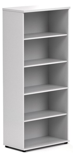 NABYTEK-DESIGNOVY.CZ - Kancelářský regál KOMFORT, 80×38,5×183,5 cm, bez dveří, ořech/šedá – S580 19