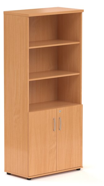 NABYTEK-DESIGNOVY.CZ - Kancelářská skříň KOMFORT, 80×38,5×183,5 cm, dveře 2/5, calvados – S582 03