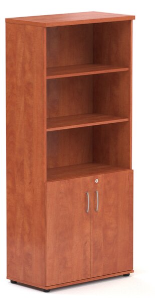 NABYTEK-DESIGNOVY.CZ - Kancelářská skříň KOMFORT, 80×38,5×183,5 cm, dveře 2/5, calvados – S582 03