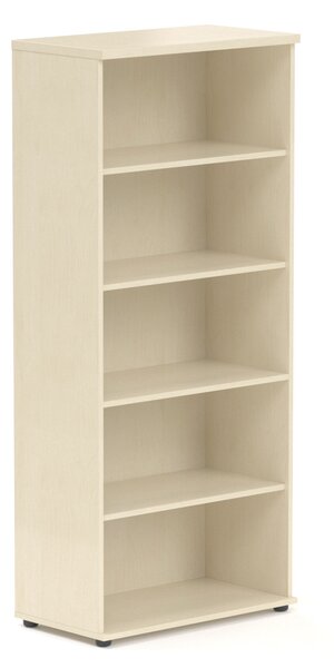 NABYTEK-DESIGNOVY.CZ - Kancelářský regál KOMFORT, 80×38,5×183,5 cm, bez dveří, ořech/šedá – S580 19