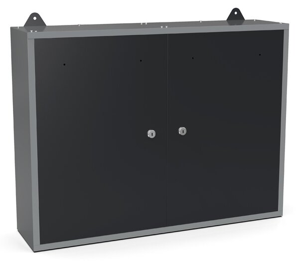 Závěsná skříňka na zeď HOBBY III, 600 x 800 x 200 mm, 2 dveře, perforovaná