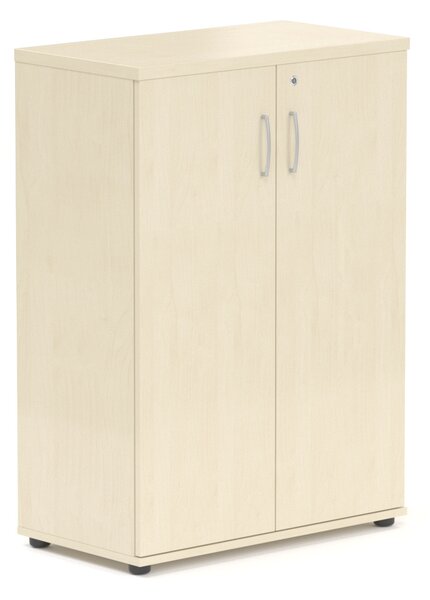 NABYTEK-DESIGNOVY.CZ - Kancelářská skříň KOMFORT, 80×38,5×113 cm, dveře 3/3, ořech/šedá – S383 19