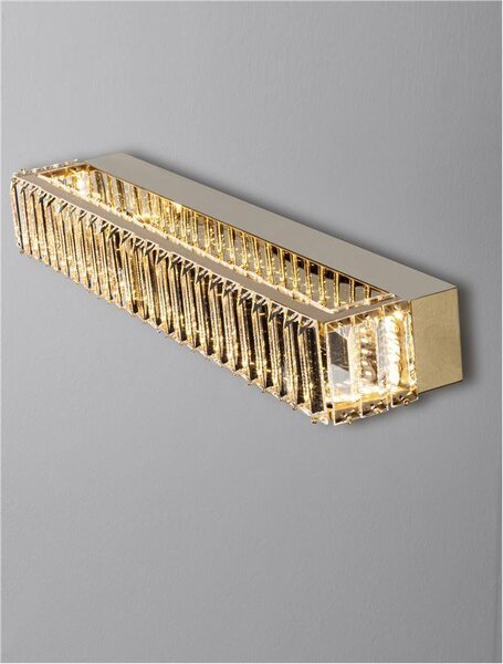 Nova Luce Nástěnné designové svítidlo Aurelia, d. 60cm, zlaté