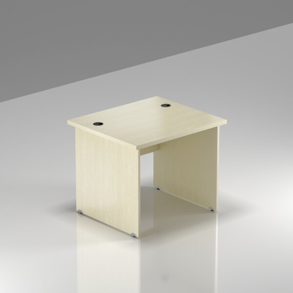 NABYTEK-DESIGNOVY.CZ - Kancelářský stůl KOMFORT, dřevěná podnož, 80×70×76 cm, javor – BKA08 12