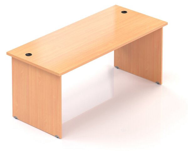 NABYTEK-DESIGNOVY.CZ - Kancelářský stůl KOMFORT, dřevěná podnož, 160×70×76 cm, calvados – BKA16 03