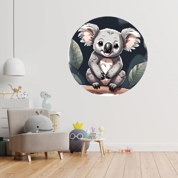 PIPPER. Kruhová samolepka na zeď "Koala" Velikost: 100cm