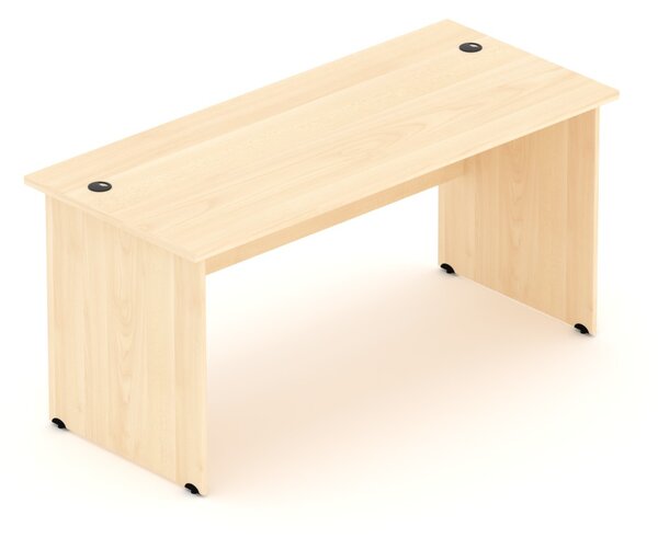 NABYTEK-DESIGNOVY.CZ - Kancelářský stůl KOMFORT, dřevěná podnož, 160×70×76 cm, calvados – BKA16 03