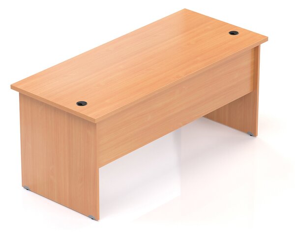 NABYTEK-DESIGNOVY.CZ - Kancelářský stůl KOMFORT, dřevěná podnož, 160×70×76 cm, javor – BKA16 12