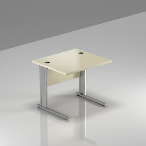 NABYTEK-DESIGNOVY.CZ - Kancelářský stůl KOMFORT, kovová podnož, 80×70×76cm, javor – BPR08 12