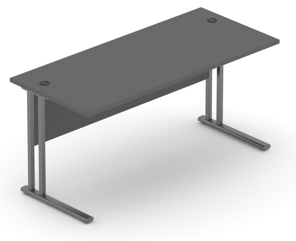 NABYTEK-DESIGNOVY.CZ - Kancelářský stůl KOMFORT, kovová podnož, 160×70×76cm, buk – BPR16 11