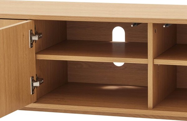 -25 % Dny MOMENTI– Somcasa TV stolek Sydney 203 x 42 cm s dubovým dekorem