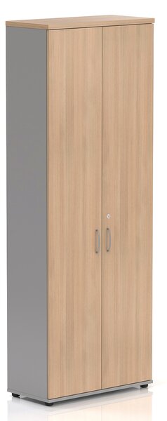 NABYTEK-DESIGNOVY.CZ - Kancelářská skříň KOMFORT, 80×38,5×218,5 cm, dveře 5/5, calvados – S686 03