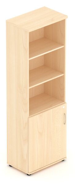 NABYTEK-DESIGNOVY.CZ - Kancelářská skříň KOMFORT, 60×38,5×183,5 cm, dveře 2/5, buk – S562 11