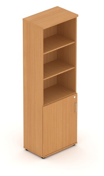 NABYTEK-DESIGNOVY.CZ - Kancelářská skříň KOMFORT, 60×38,5×183,5 cm, dveře 2/5, buk – S562 11
