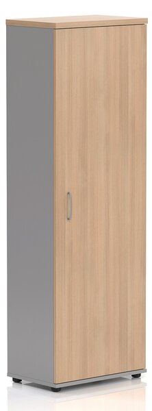 NABYTEK-DESIGNOVY.CZ - Kancelářská skříň šatní KOMFORT, 60×38,5×183,5 cm, buk – SU565 11