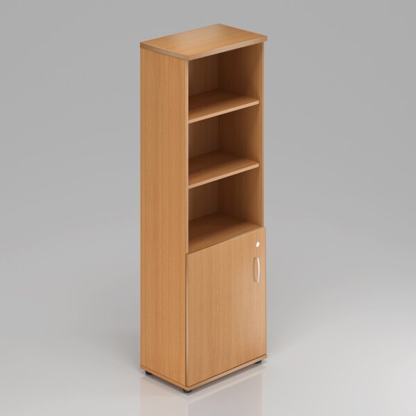 NABYTEK-DESIGNOVY.CZ - Kancelářská skříň KOMFORT, 60×38,5×183,5 cm, dveře 2/5, buk – S562 11
