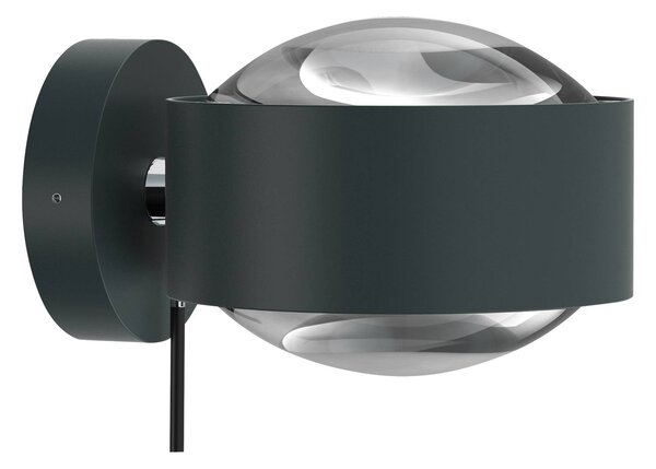 Puk Maxx Wall+ LED, čočky čiré, antracit/chrom