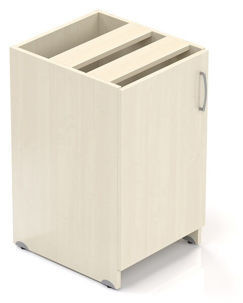NABYTEK-DESIGNOVY.CZ - Kontejner přístavný KOMFORT 47×50×76, s dveřmi, javor – KD50 12