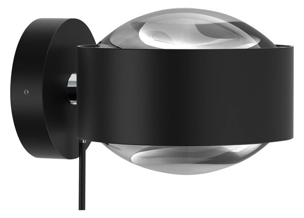 Puk Maxx Wall+ LED čočky čiré, matná černá/chrom