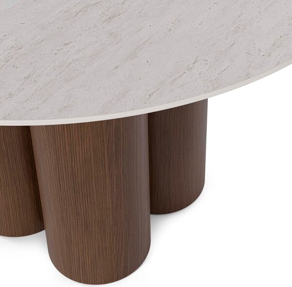 Porcelánový jídelní stůl Somcasa Tracy 120 cm