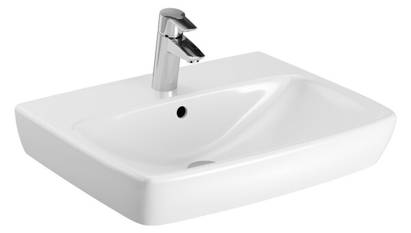 Geberit Selnova Square umyvadlo 55x44 cm obdélníkový klasický-na pult bílá 500.290.01.7