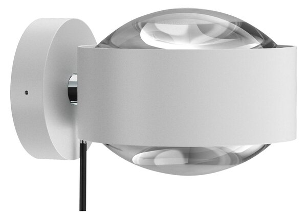 Puk Maxx Wall+ LED, čočky čiré, matná bílá/chrom