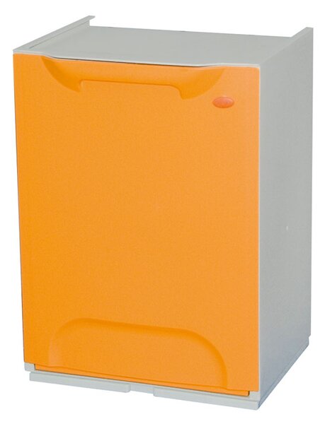 Plastový koš na tříděný odpad, 20 L, žluto-oranžová