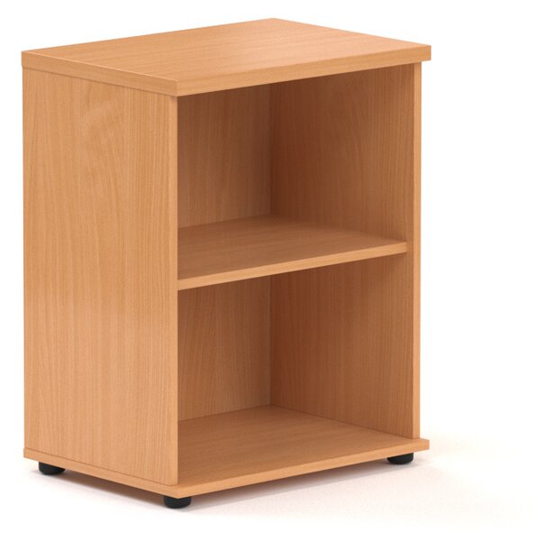 NABYTEK-DESIGNOVY.CZ - Kancelářská skříň nástavbová KOMFORT, 60×38,5×75 cm, bez dveří, buk – SN260 11