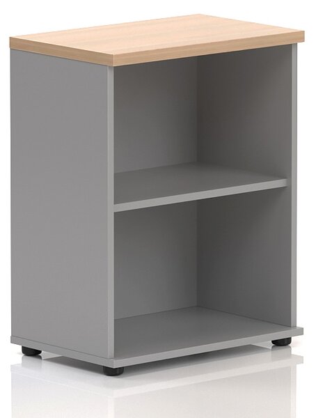 NABYTEK-DESIGNOVY.CZ - Kancelářská skříň nástavbová KOMFORT, 60×38,5×75 cm, bez dveří, buk – SN260 11