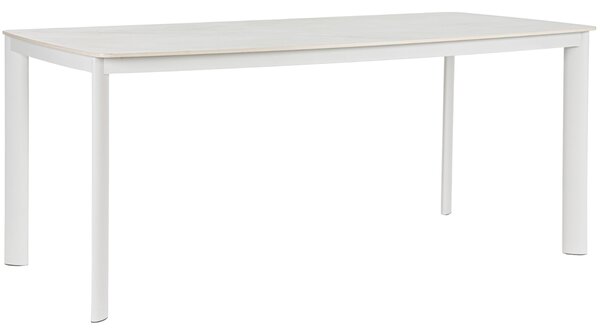 -25 % Dny MOMENTI– Bizzotto Bílý zahradní stůl Alcora 180 x 90 cm s keramickou deskou
