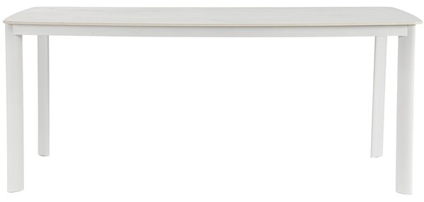 -25 % Dny MOMENTI– Bizzotto Bílý zahradní stůl Alcora 180 x 90 cm s keramickou deskou