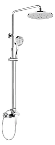 Mereo Mereo, Nástěnná sprchová baterie Mada 150 mm se sprchovou soupravou, ruční a talířovou sprchou o220mm, CBE60104SAM