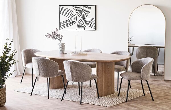 LÉTO -15% Nordic Living Bílá keramická váza Antic 22 cm