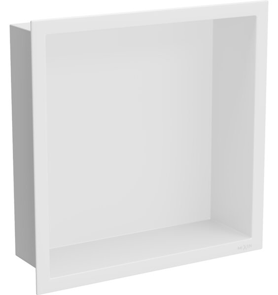 Mexen X-Wall-R nástěnná police s límcem 30 x 30 cm, bílá - 1920303010