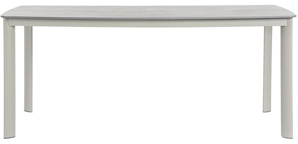 -25 % Dny MOMENTI– Bizzotto Světle šedý zahradní stůl Alcora 180 x 90 cm s keramickou deskou