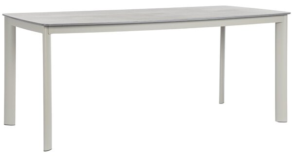 -25 % Dny MOMENTI– Bizzotto Světle šedý zahradní stůl Alcora 180 x 90 cm s keramickou deskou
