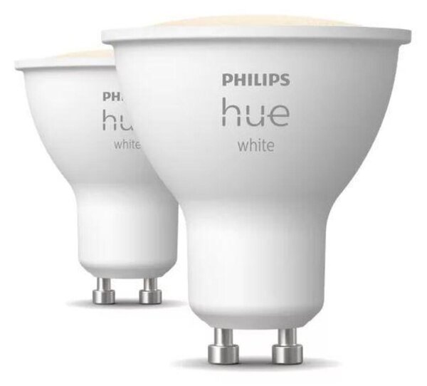 Philips Hue sada 2x LED žárovka White GU10 4,2W 400lm 2700K CRI80 IP20