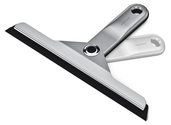 Skládací stěrka na okna Simplehuman - 26,3 cm, litý zinek / eloxovaný hliník