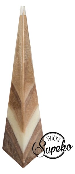 Supeko svíčka jehlan Skořice s kapkou mandarinky 30 cm