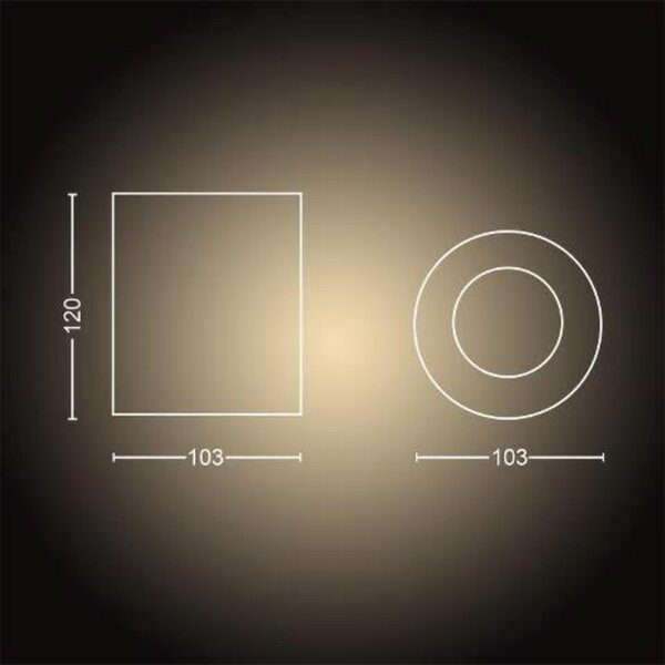 Philips Hue WA Pillar bodové LED svítidlo GU10 1x5W 350lm 2200-6500K IP20 bílá